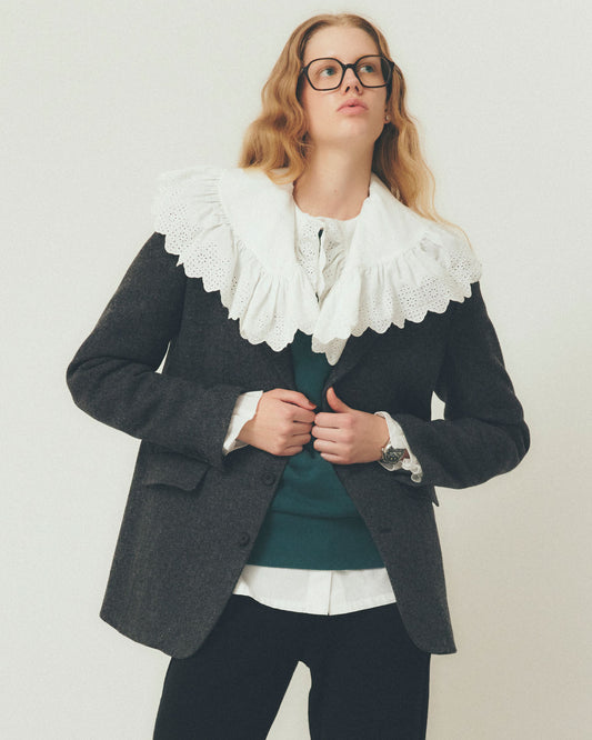 【9月中旬入荷予定】LACE COLLAR BLOUSE