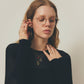 【9月下旬お届け】CASHMERE SILK RIB KNIT