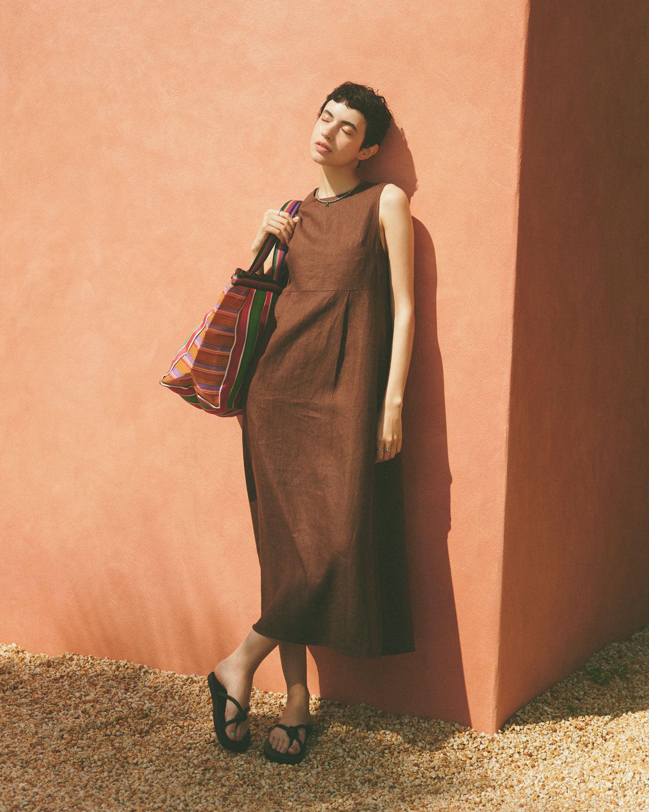 【6月下旬お届け】MEYAME LINEN DRESS
