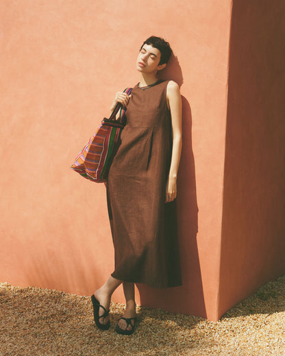 【6月下旬お届け】MEYAME LINEN DRESS