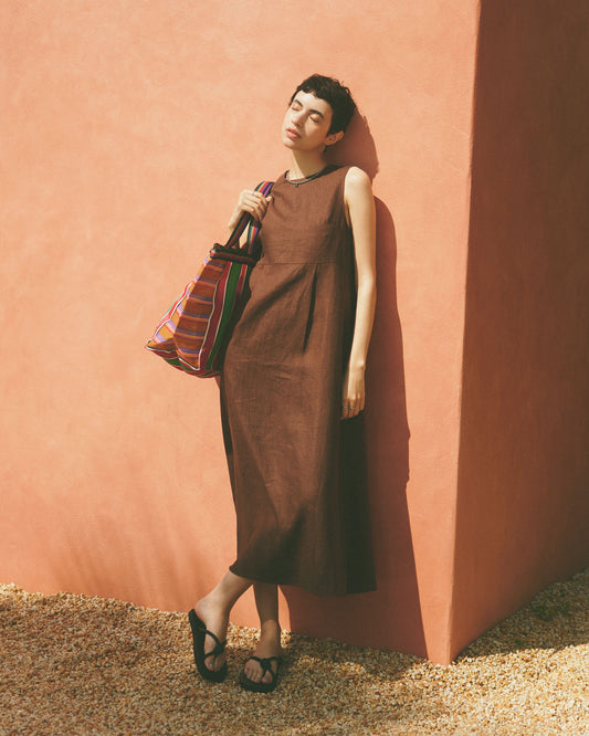 【6月下旬お届け】MEYAME LINEN DRESS