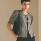 【6月下旬お届け】OPEN RIBBON BLOUSE