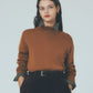 COTTON SILK HIGH NECK KNIT
