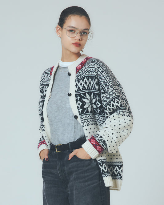 【11月上旬お届け】NORWAY KNIT CARDIGAN