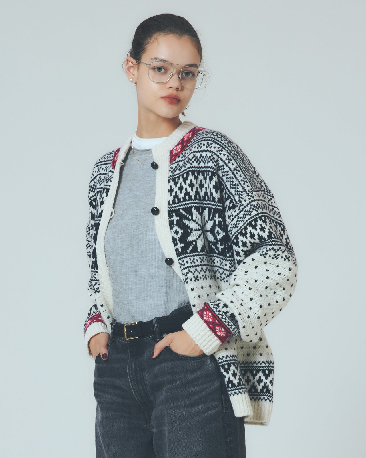 CASHMERE SILK RIB KNIT