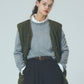 CHINA BUTTON QUILTED VEST