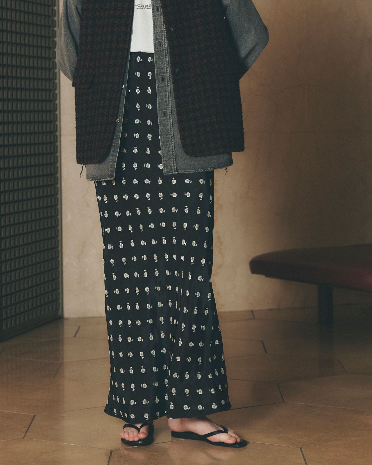 シンゾーン ILICA JACQUARD SKIRT 83 BLUE 34 ILICA JACQUARD SKIRT – Shinzone