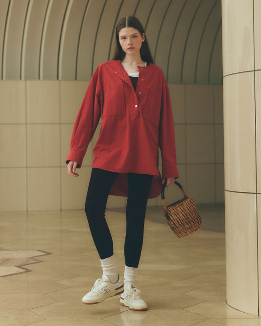 KNIT GEORGETTE LEGGINGS