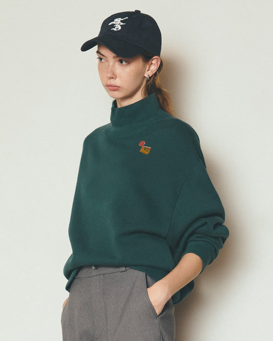 【10月中旬お届け】HIGH NECK COMMON SWEATSHIRT
