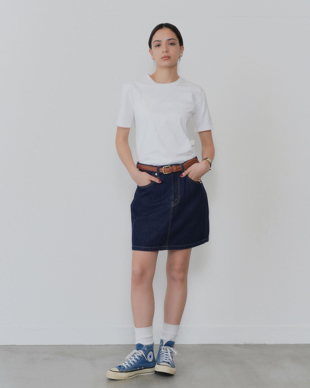 CACAO DENIM SKIRT