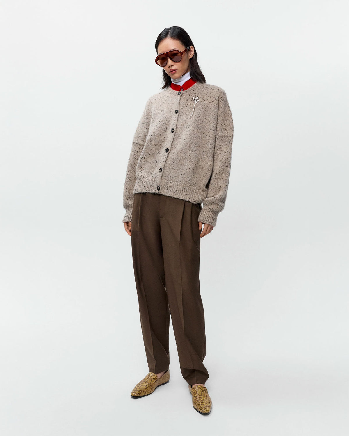 CORDERA SPECKLED CARDIGAN