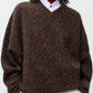 CORDERA SPECKLED V-NECK SWEATER