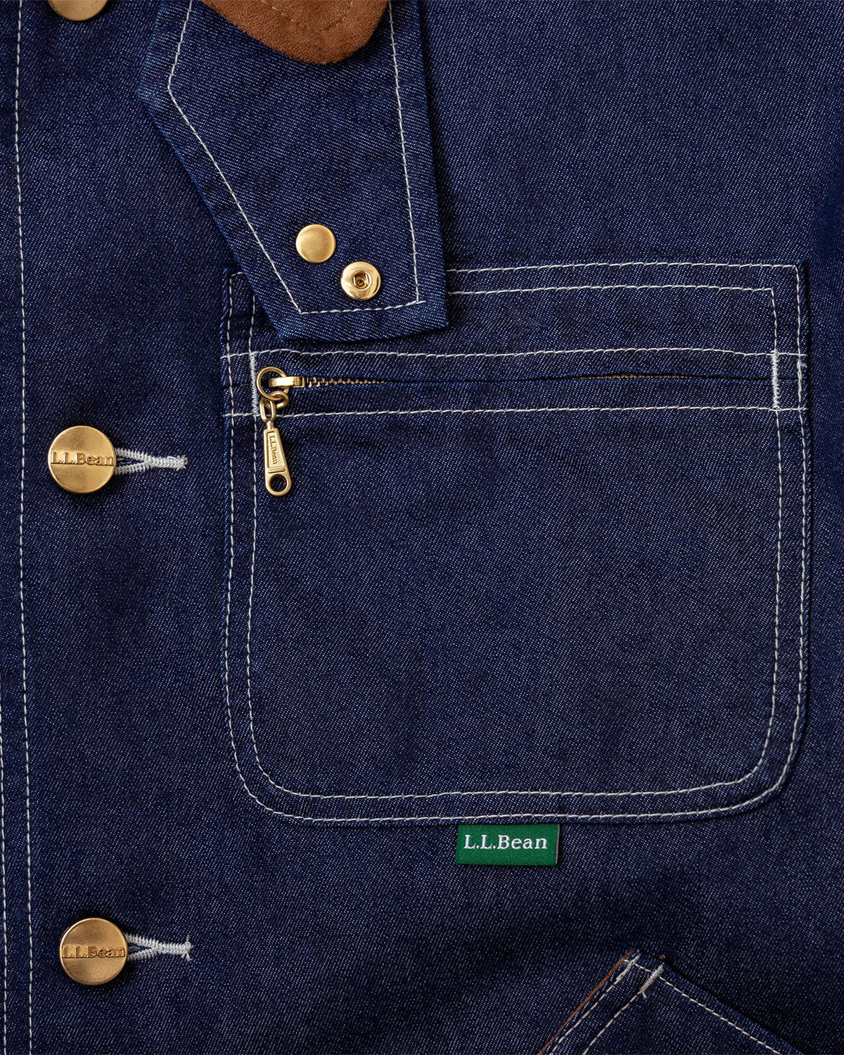 L.L.BEAN Bean's Coat Fleece Lined Indigo