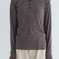 MEYAME　BORDER SOFT RIB HENRY NECK