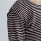 MEYAME　BORDER SOFT RIB HENRY NECK