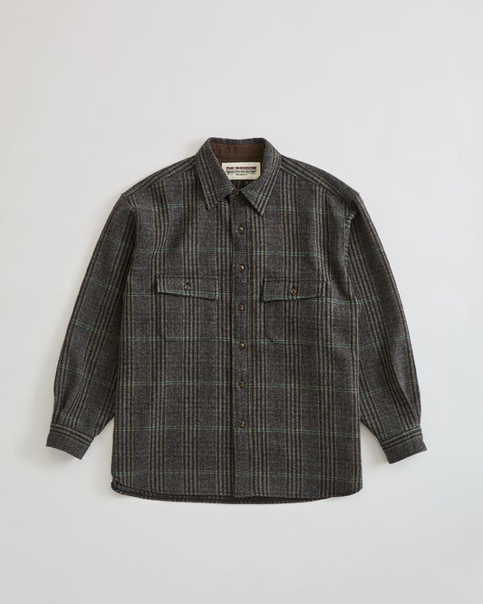 【9月中旬お届け】BRITISH WOOL CHECKED SHIRT JACKET