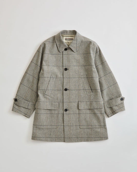 【10月上旬入荷予定】WOOL CHECKED A-LINE COAT