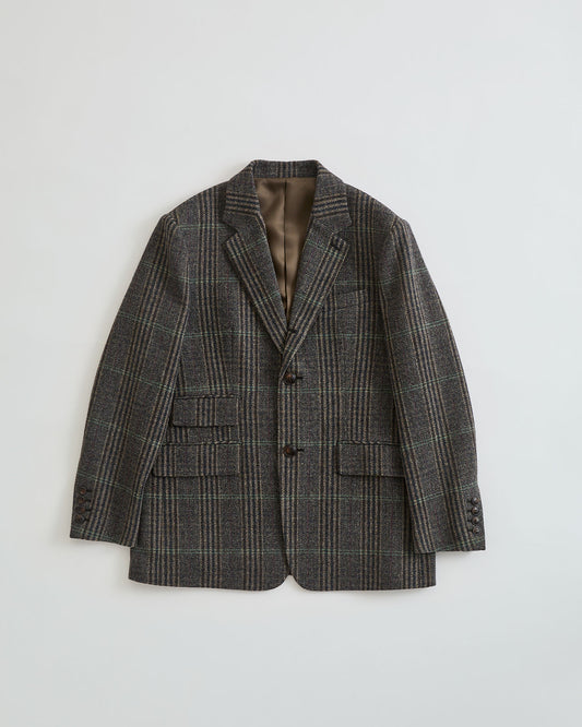【9月中旬お届け】BRITISH WOOL CHECKED JACKET