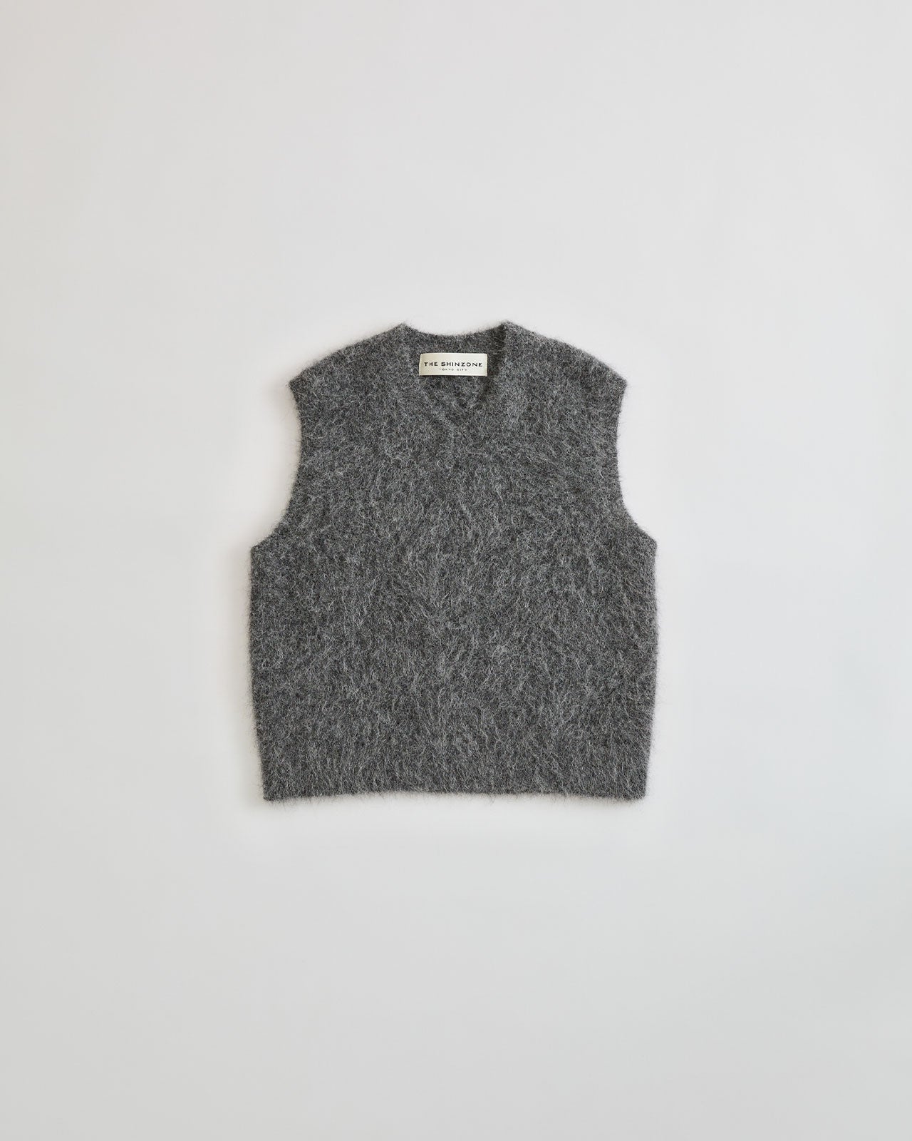 【9月上旬お届け】ALPACA SHAGGY KNIT VEST