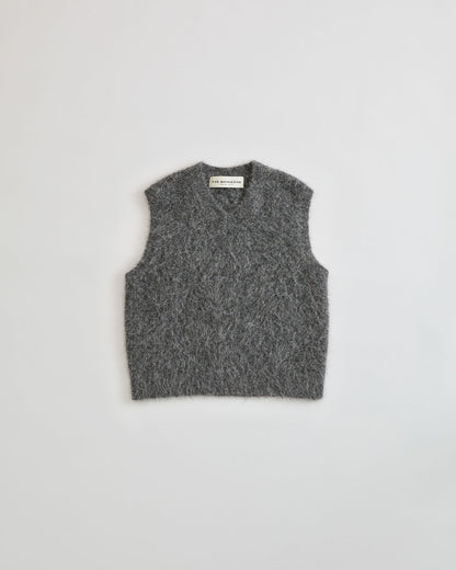 【9月上旬お届け】ALPACA SHAGGY KNIT VEST