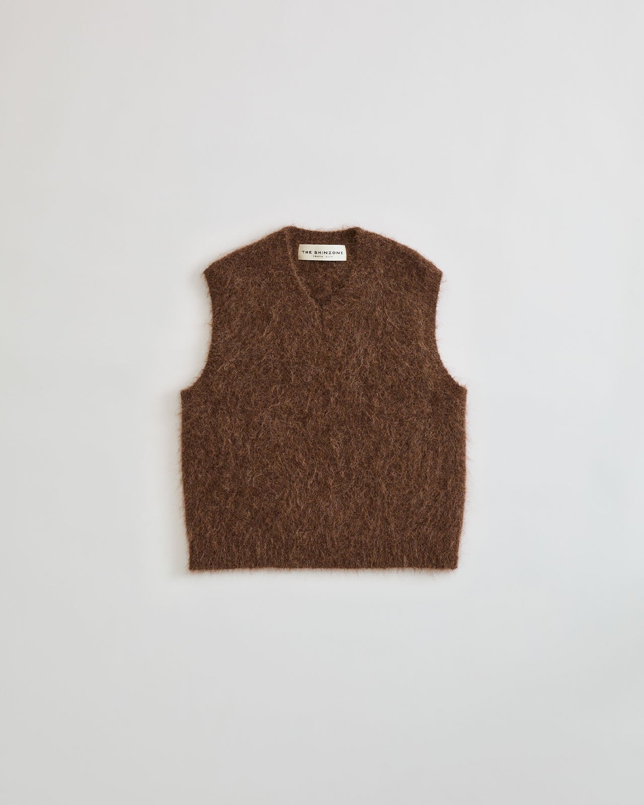 【9月上旬お届け】ALPACA SHAGGY KNIT VEST