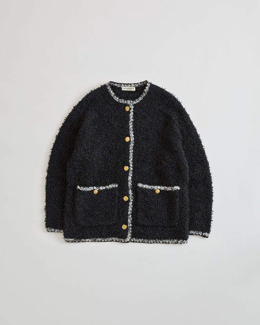 【9月中旬お届け】TWEED KNIT CARDIGAN