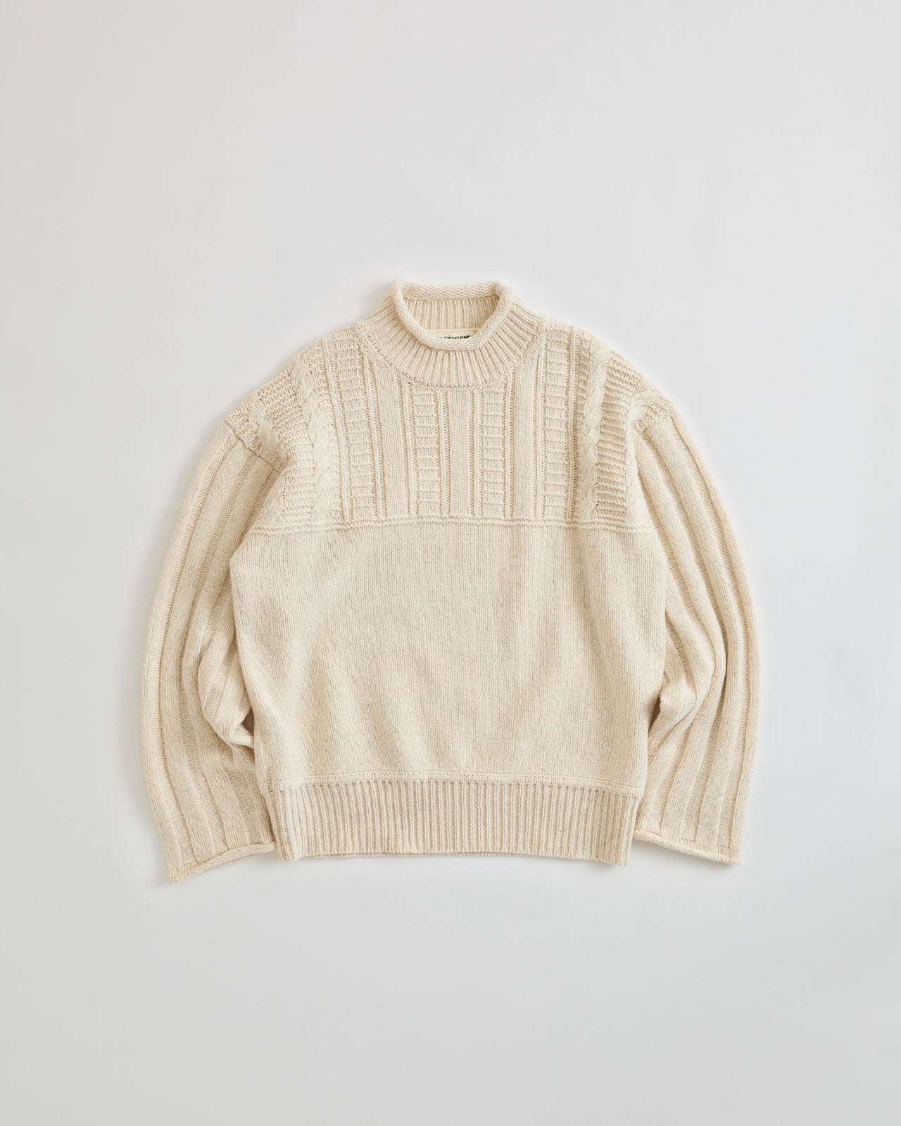 【10月下旬入荷予定】MIXED YARN MOCK NECK KNIT