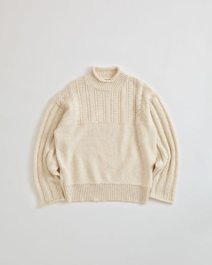 【10月下旬入荷予定】MIXED YARN MOCK NECK KNIT