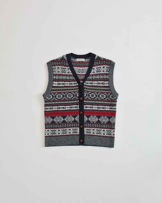 【9月中旬お届け】FAIR ISLE KNIT VEST