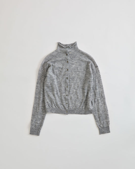 【9月中旬お届け】SHEER ARGYLE KNIT CARDIGAN