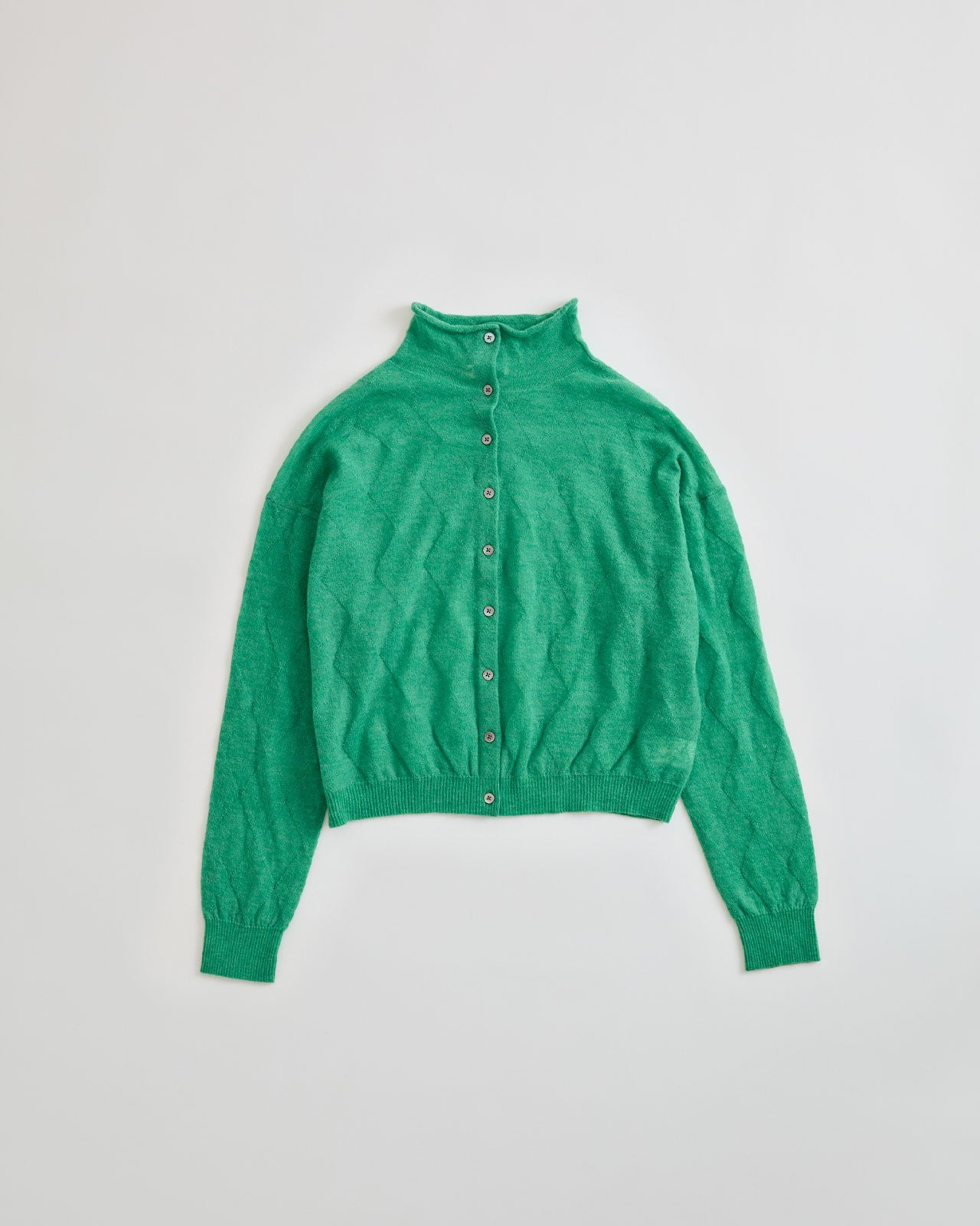 【9月中旬お届け】SHEER ARGYLE KNIT CARDIGAN