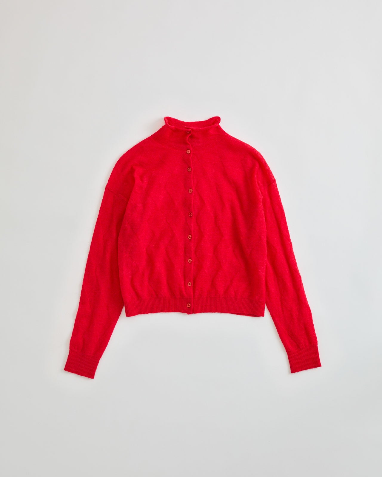 【9月中旬お届け】SHEER ARGYLE KNIT CARDIGAN