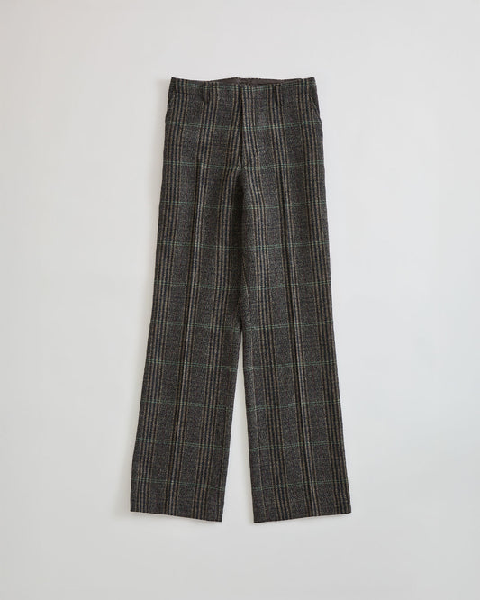 【9月中旬お届け】BRITISH WOOL CHECKED TROUSERS