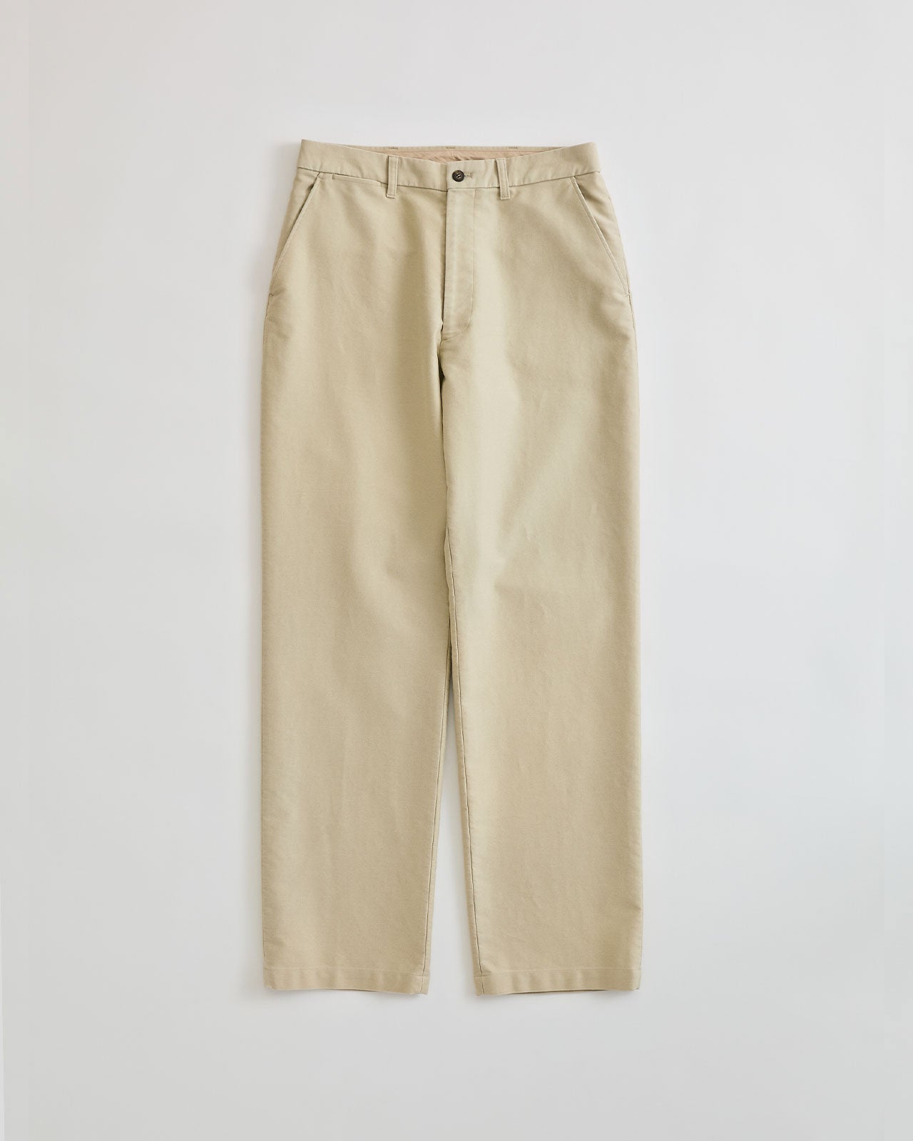 【9月中旬お届け】COTTON MOLESKIN STRAIGHT PANTS