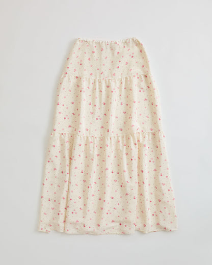 【9月中旬お届け】TINY BLOSSOM PRINTED SKIRT
