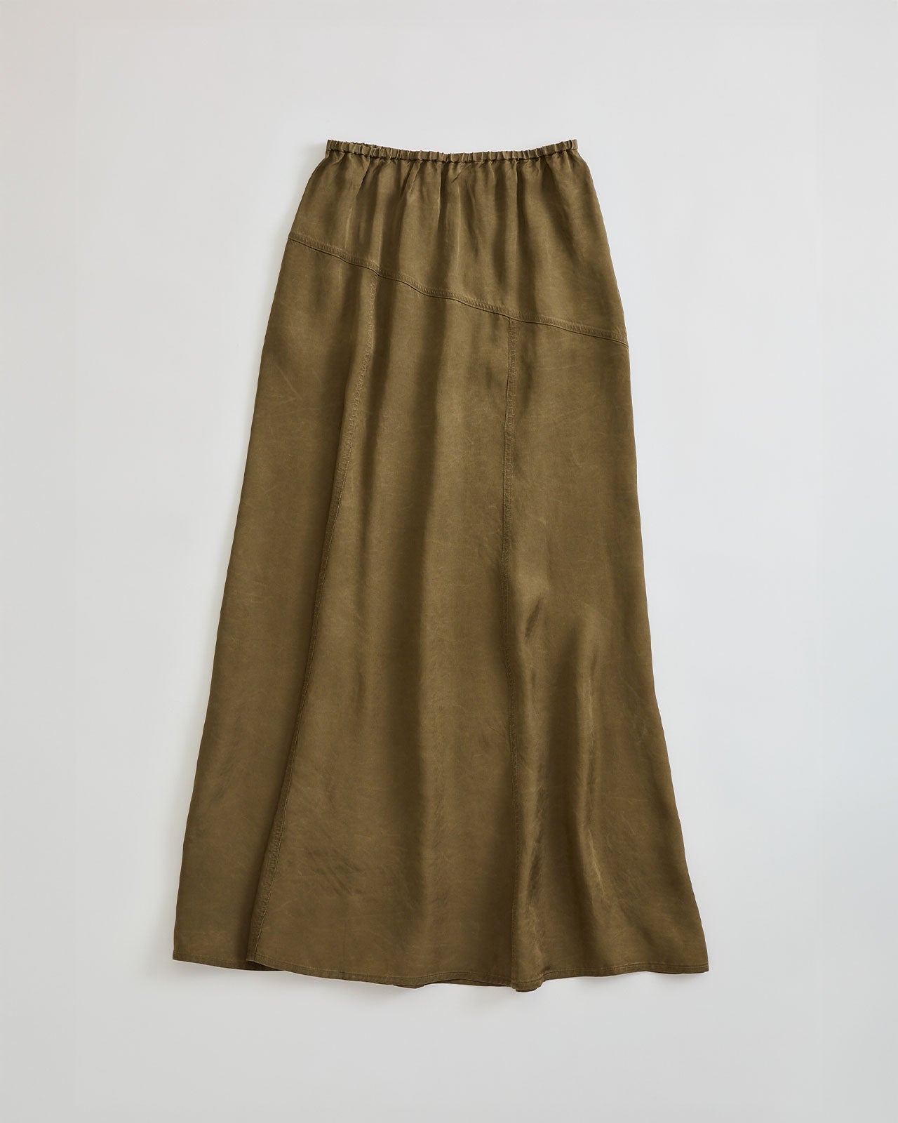 【8月上旬お届け】PIGMENT DYED SATIN SKIRT