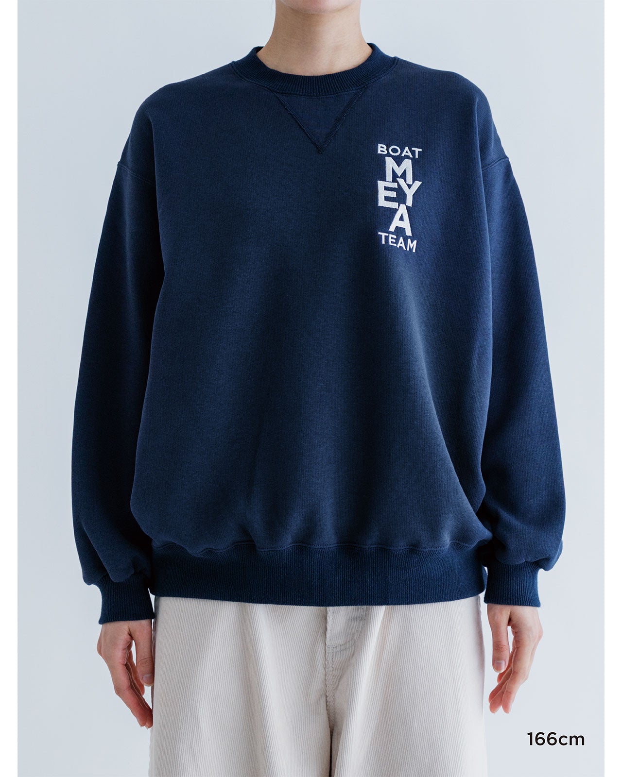Shinzone(シンゾーン)】MEYAME/メヤメ NO.6 EMBROIDELY SWEAT (BRUSHED