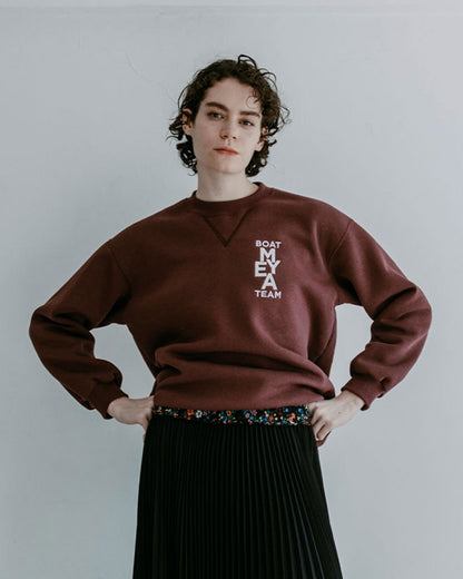 MEYAME NO.6 EMBROIDELY SWEAT (BRUSHED LINING)