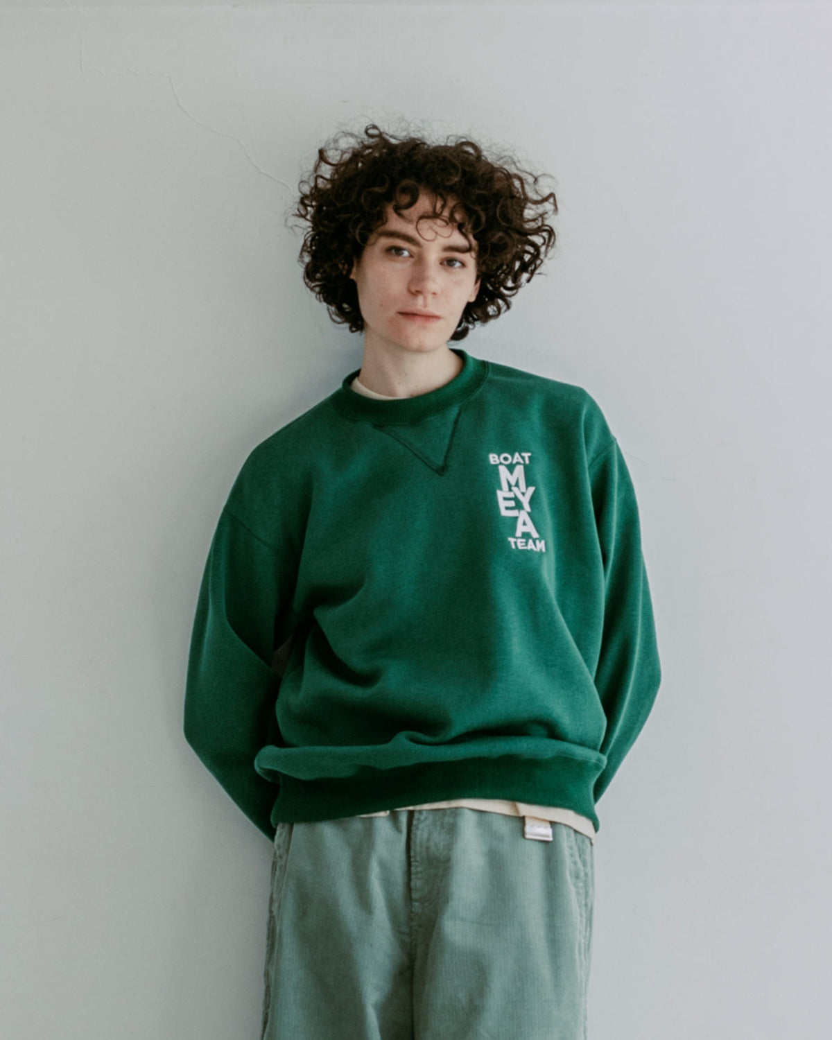 MEYAME NO.6 EMBROIDELY SWEAT (BRUSHED LINING)