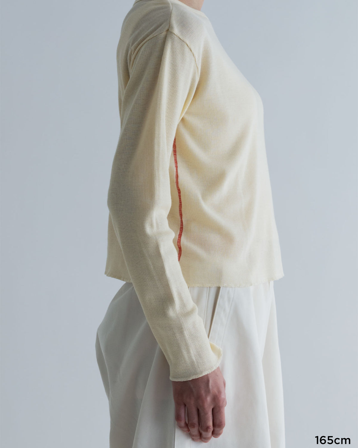 MEYAME SOFT RIB LONG SLEEVE TEE