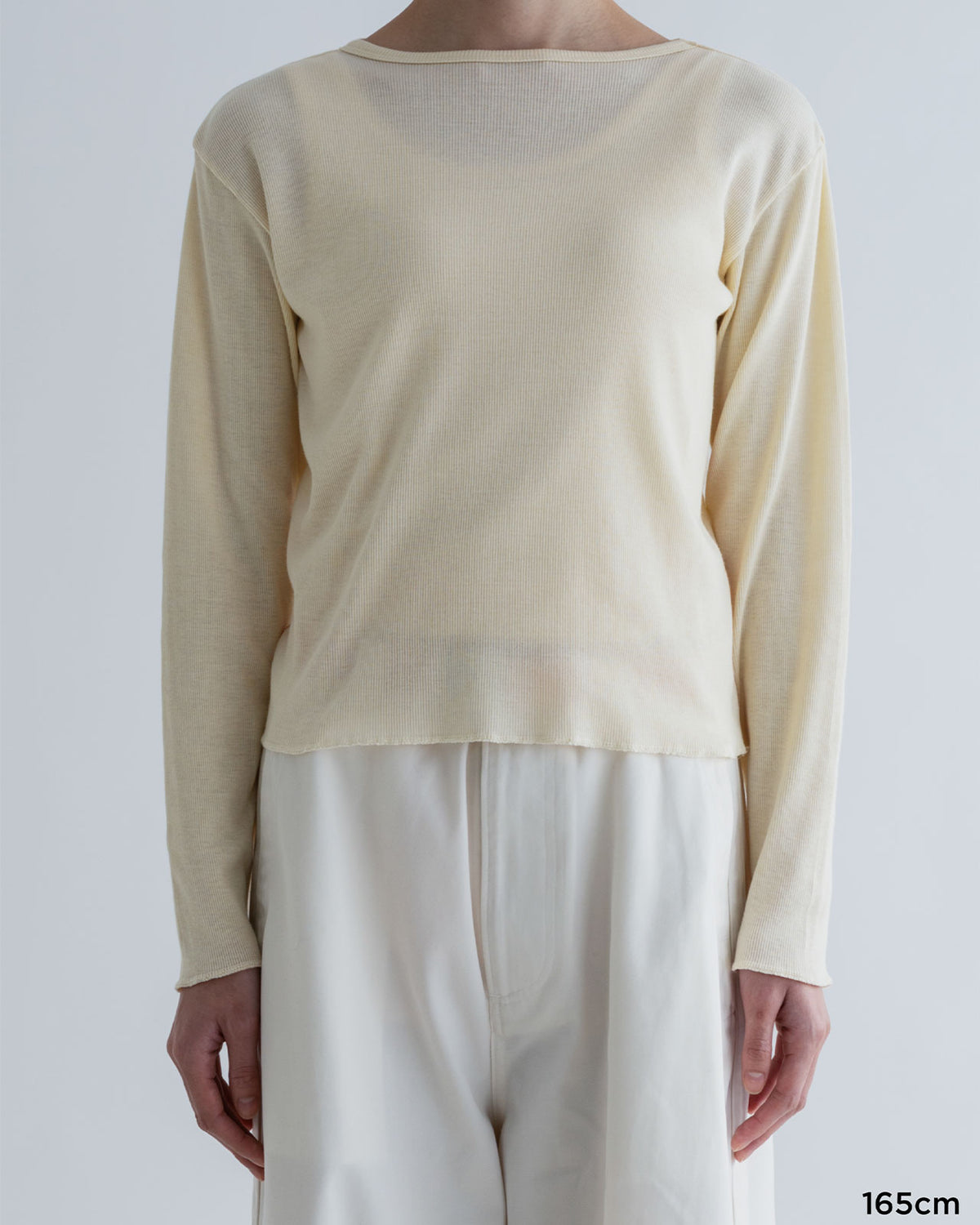 MEYAME SOFT RIB LONG SLEEVE TEE