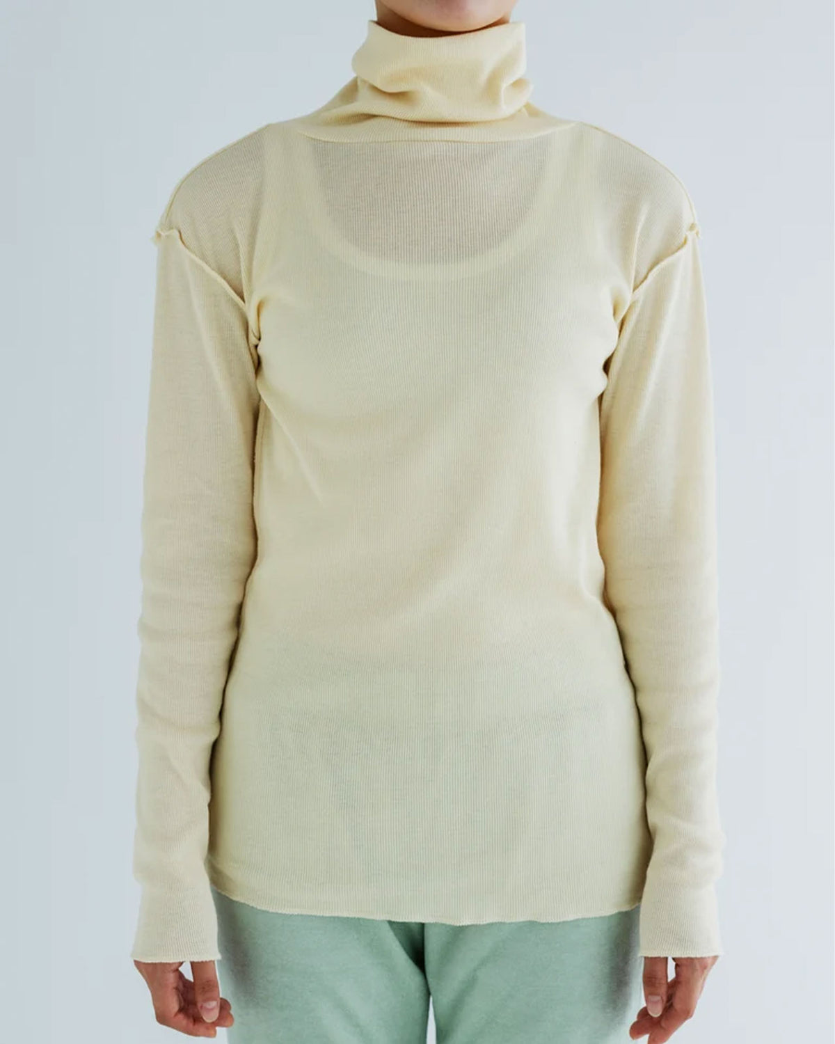 MEYAME SOFT RIB TURTLENECK