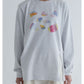 MEYAME PRINT SLIT LONG SLEEVE TEE (II)