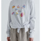 MEYAME PRINT SLIT LONG SLEEVE TEE (II)