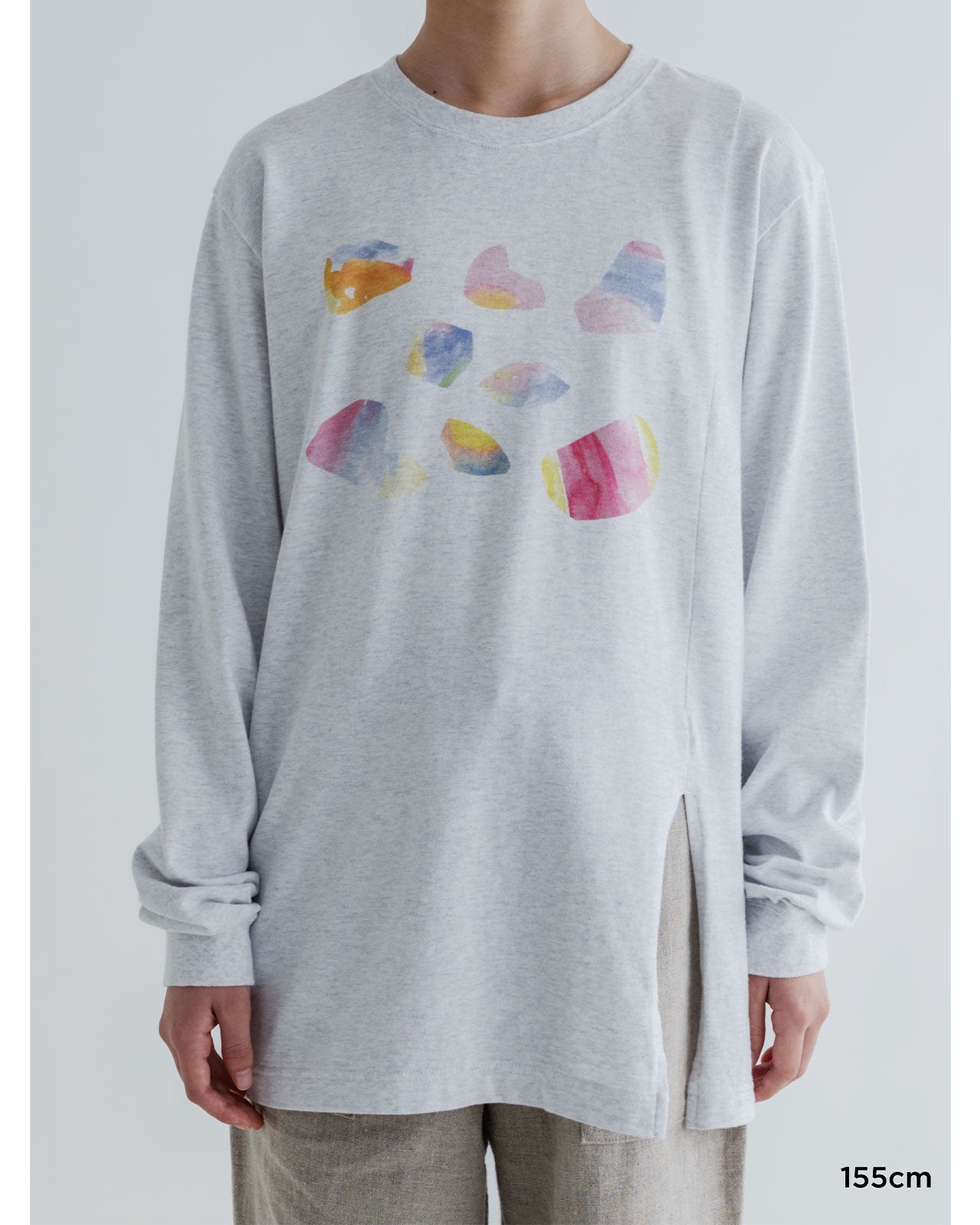 【未使用品】MEYAME PRINT SLIT LONG SLEEVE TEE Shinzone(シンゾーン)】MEYAME/メヤメ PRINT SLIT LONG SLEEVE TEE (II)
