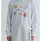 MEYAME PRINT SLIT LONG SLEEVE TEE (II)