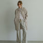MEYAME TUCKED JACQUARD BORDER CARDIGAN / PULLOVER