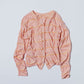 MEYAME TUCKED JACQUARD BORDER CARDIGAN / PULLOVER