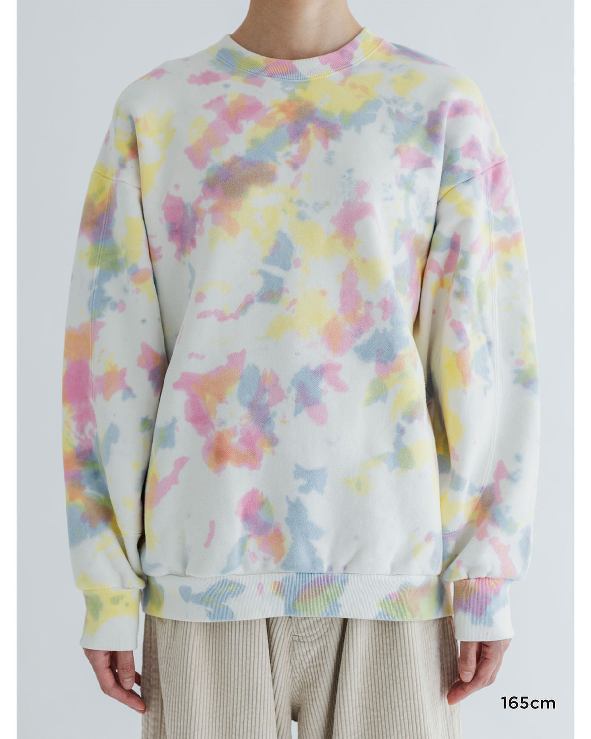MEYAME TIE-DYE SWITCHING PATTERN SWEAT (BRUSHED LINING)