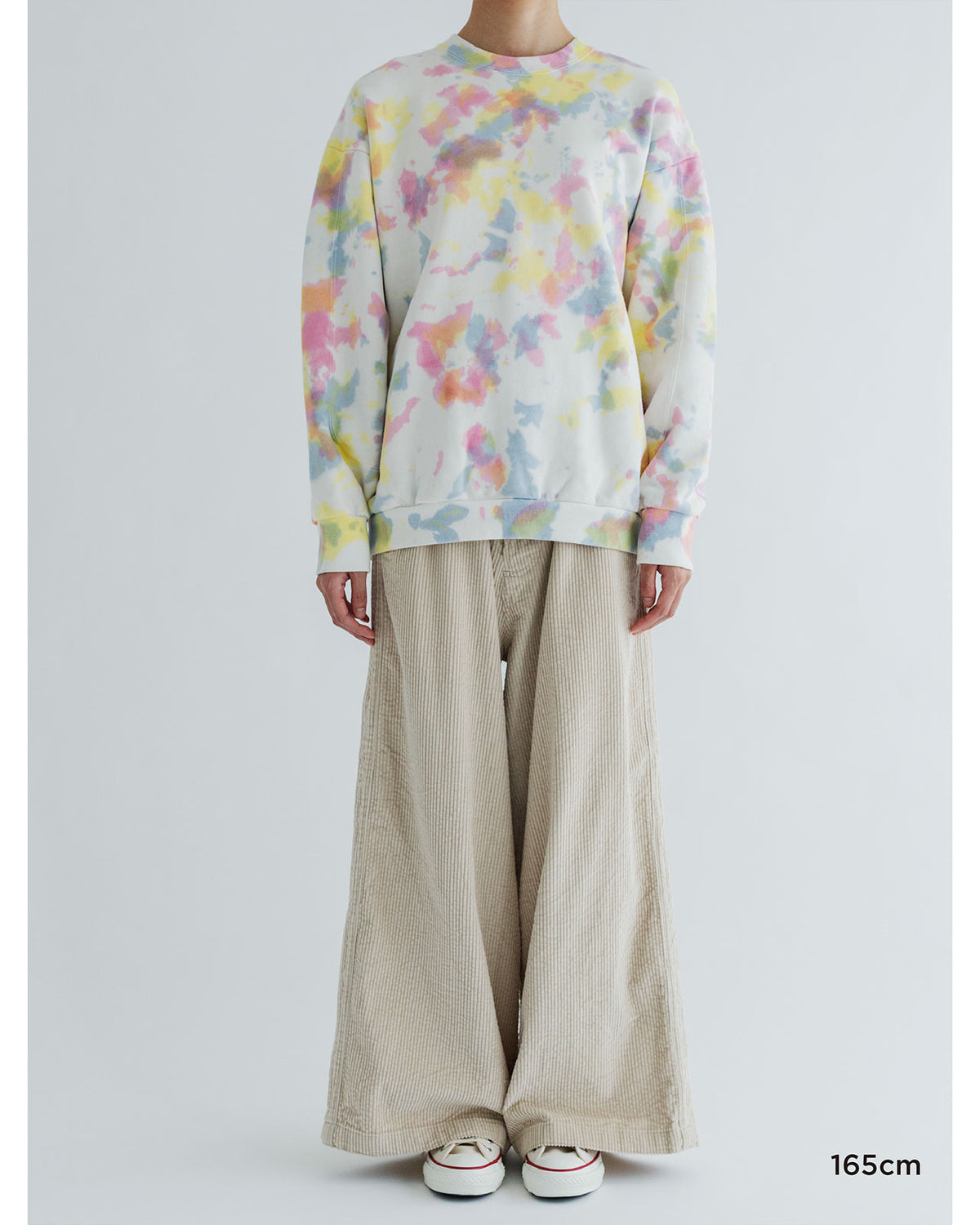 MEYAME TIE-DYE SWITCHING PATTERN SWEAT (BRUSHED LINING)